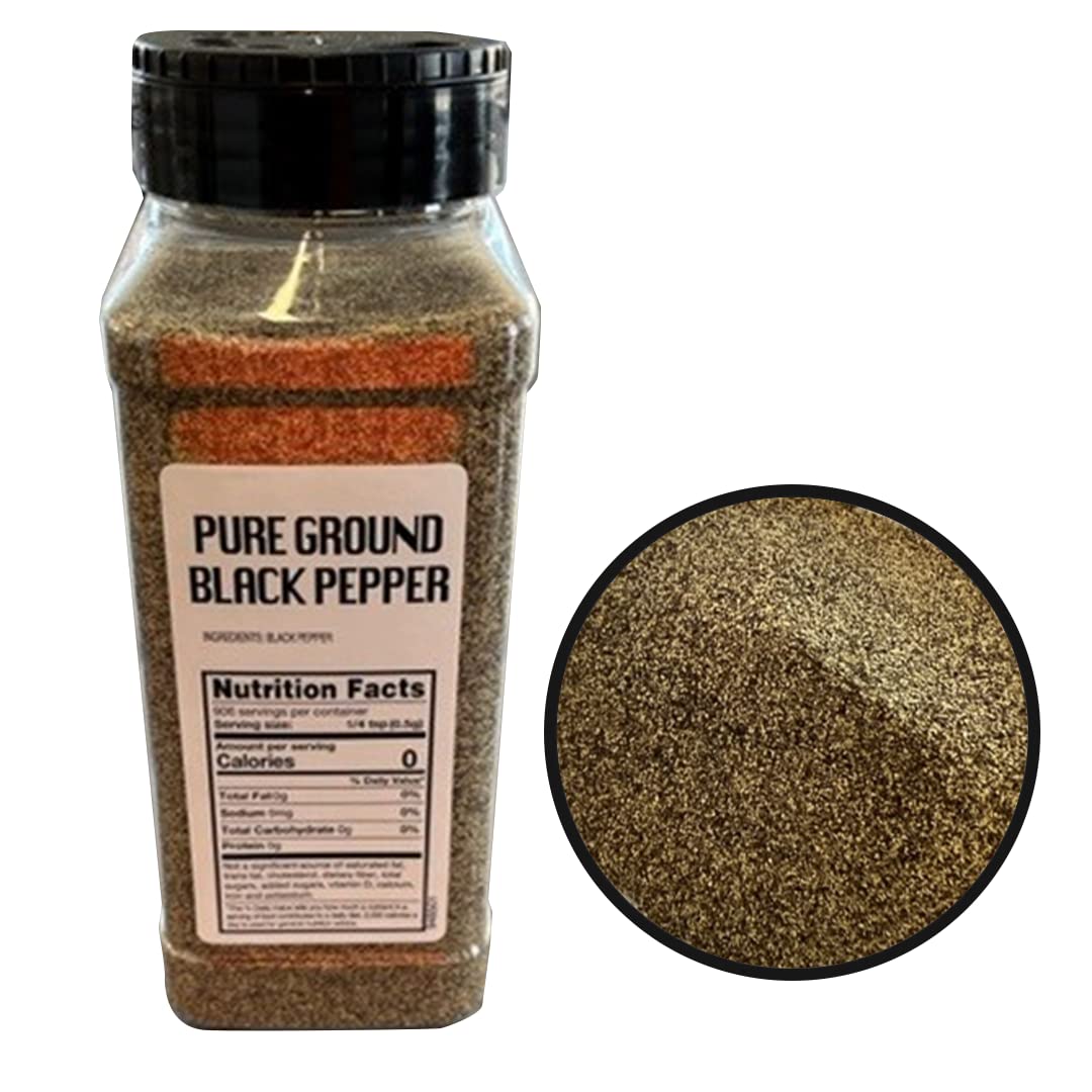 Sauer'S Ground Black Pepper | Fine Grind | 1 Pound Canister | Foodservice