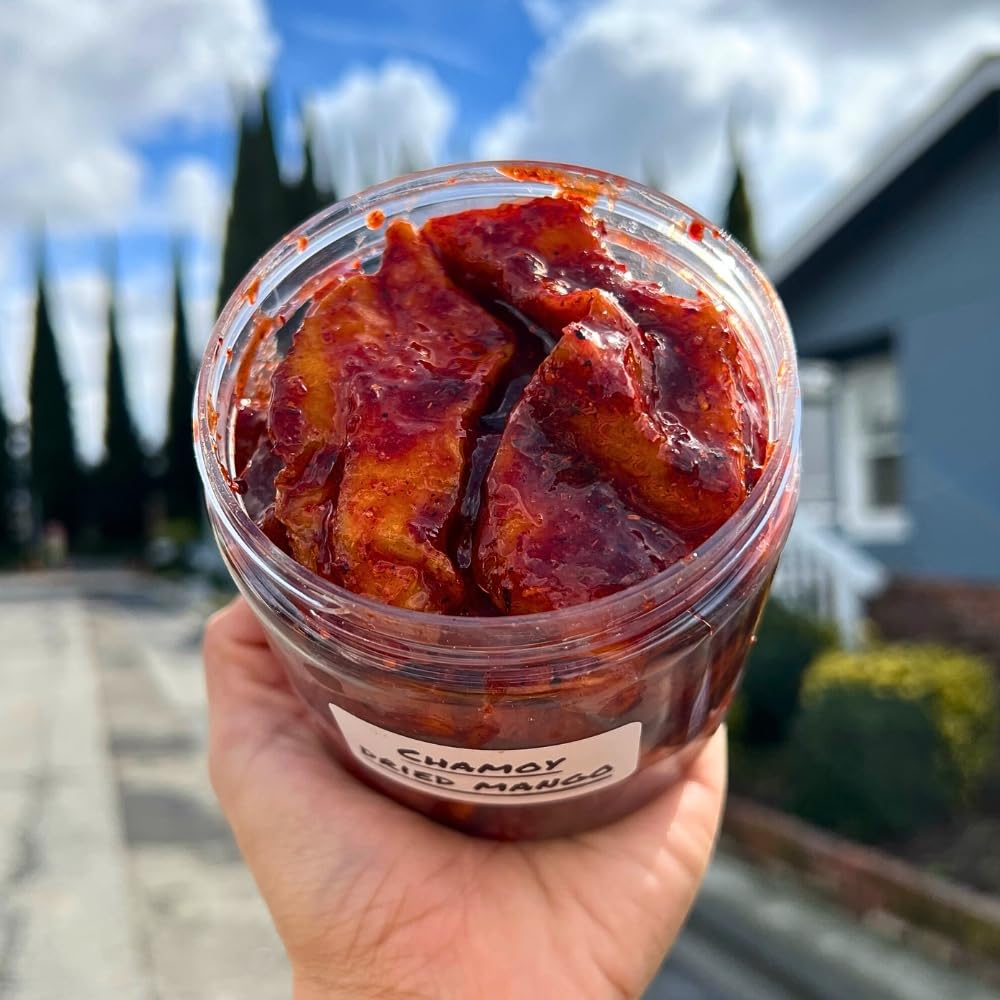 Chilitos Chamoy Candy - Sweet, Sour & Spicy Gummy   - 16 oz Jar, Authentic Mexican Dulces, As Seen on TikTok