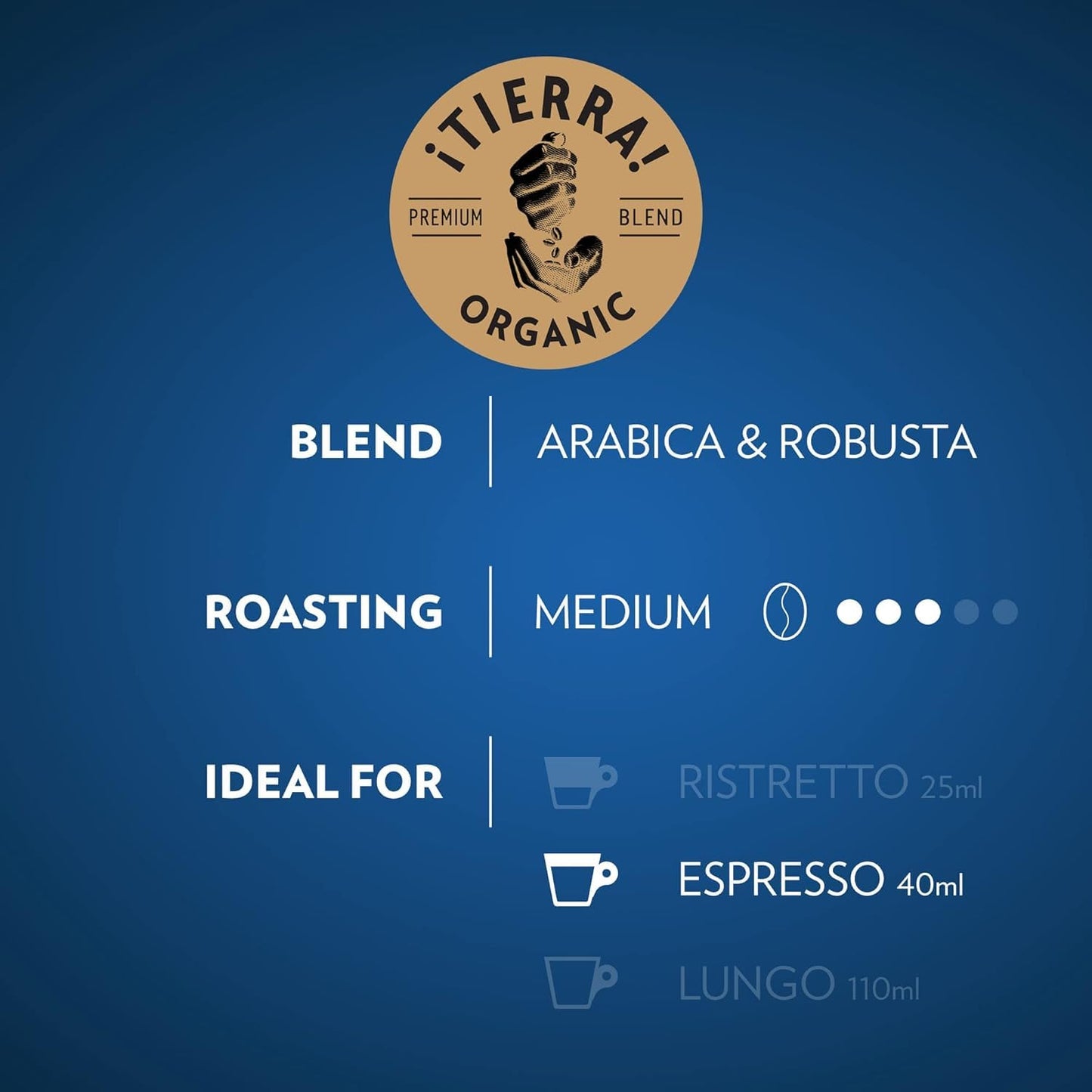 Lavazza TIERRA large online retailerIA Espresso compact pieces, Medium Roast 100% Arabica, Intensity 8, Compatible with Nespresso, Pack of 60