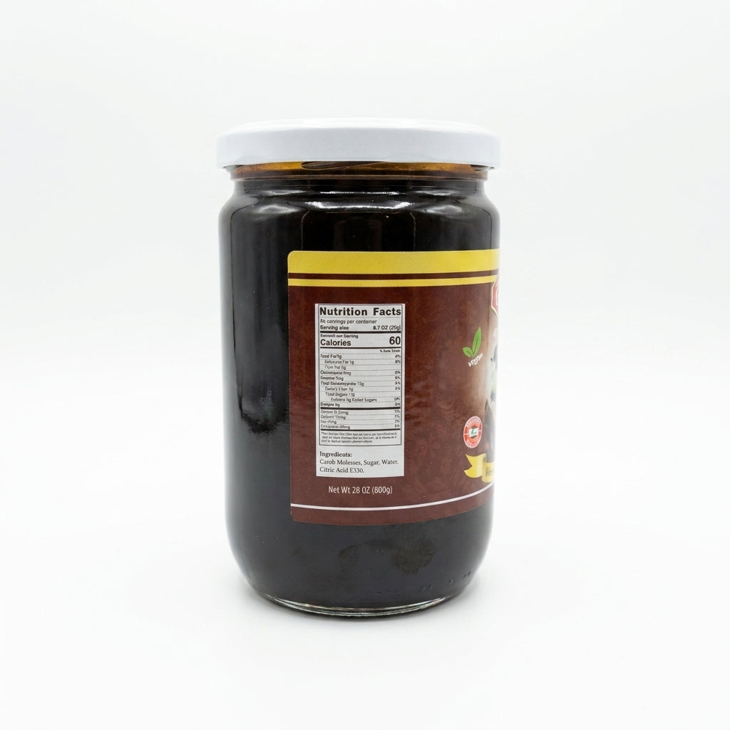 Galaxy Carob Molasses 28 oz - Premium Vegan Halal Syrup