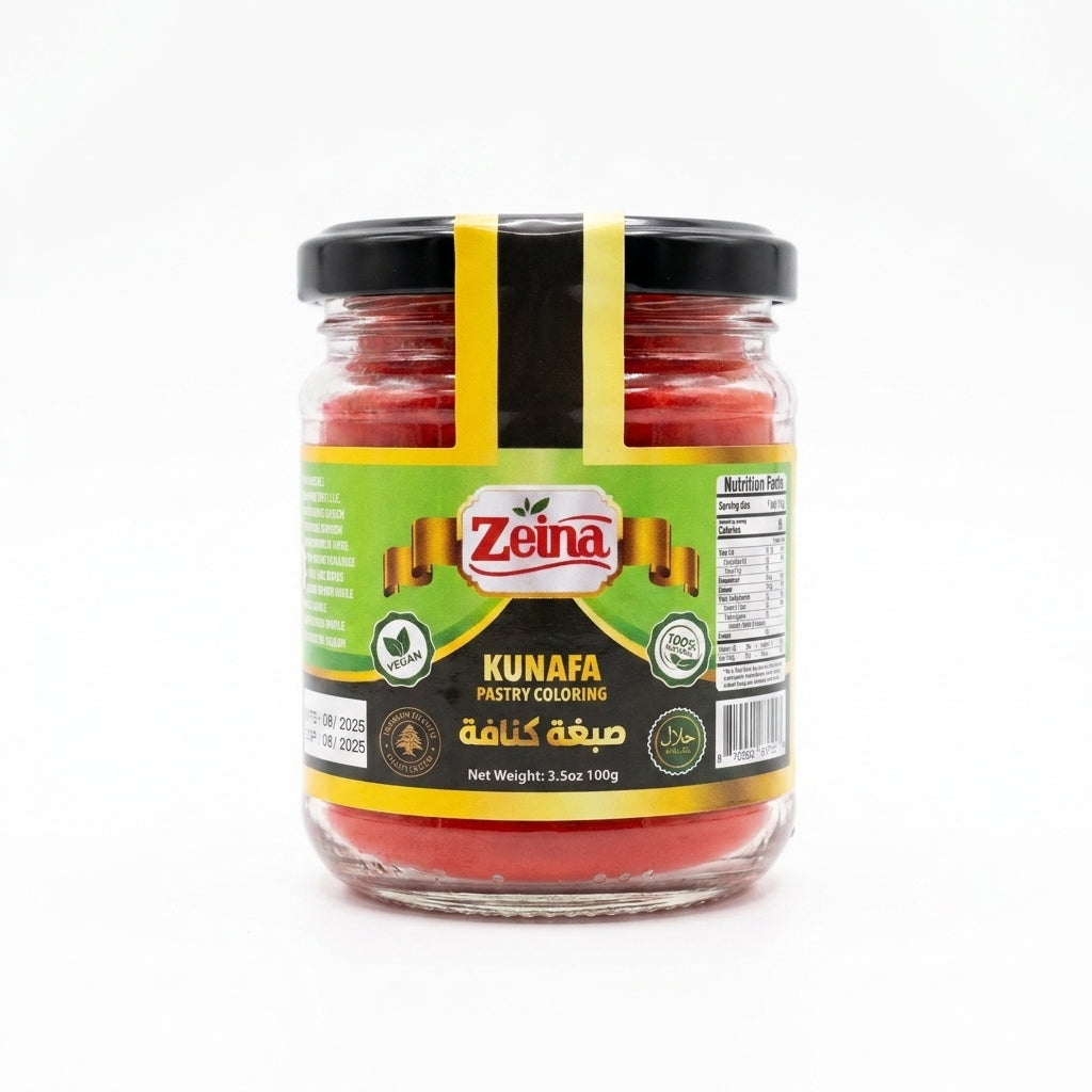 Zeina Kunafa Pastry Coloring 3.5oz - Premium Red Food Dye