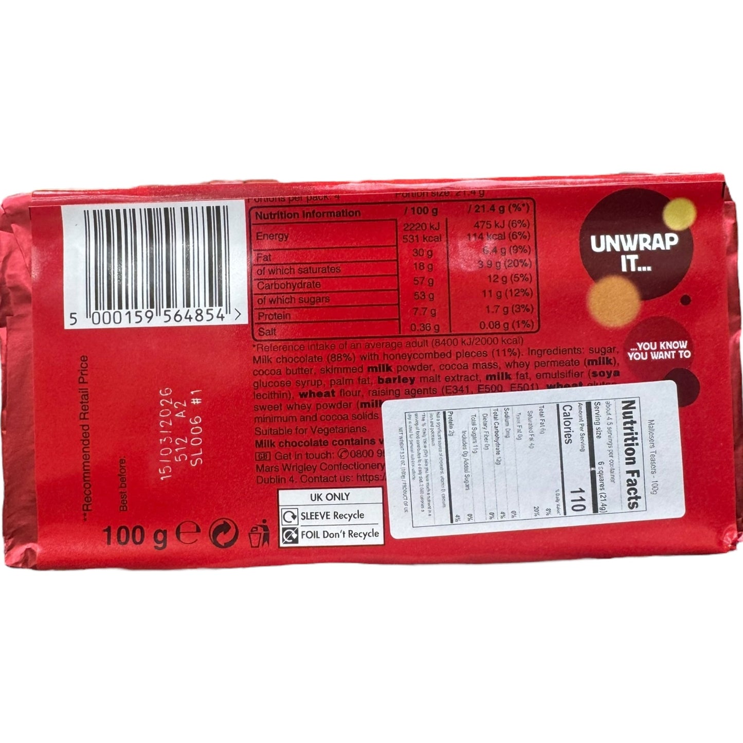 Maltesers Teasers Snack