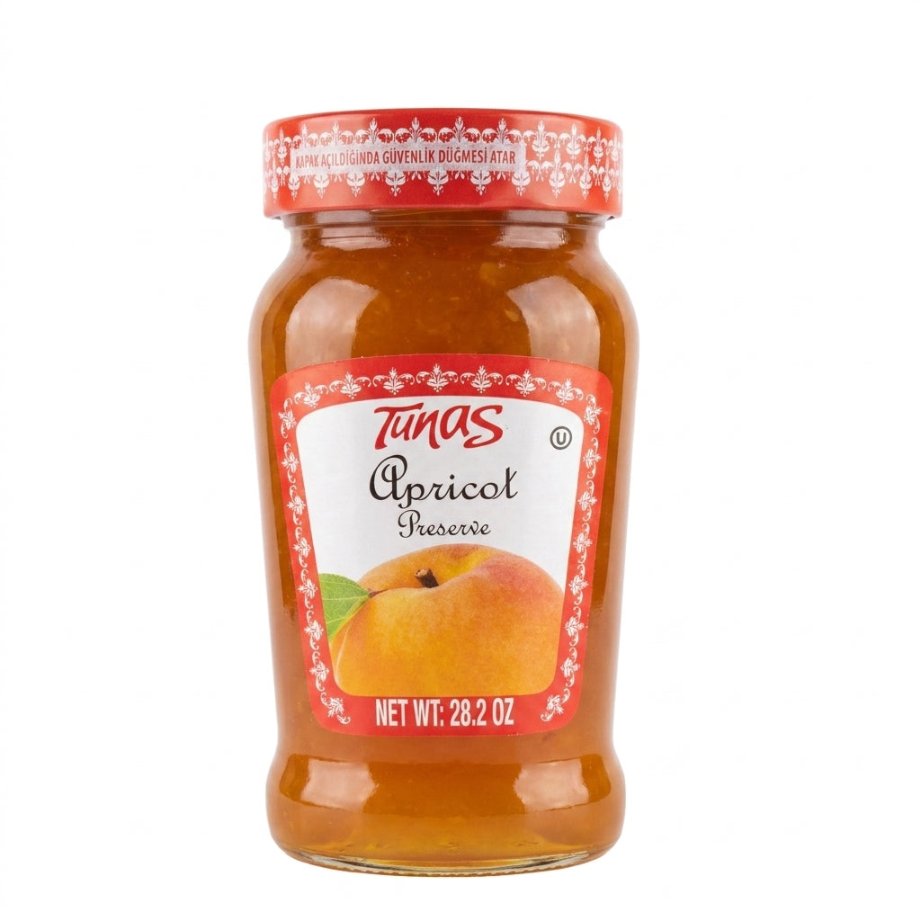 Tunas Apricot Preserve 28.2 oz - Premium Turkish Fruit Spread