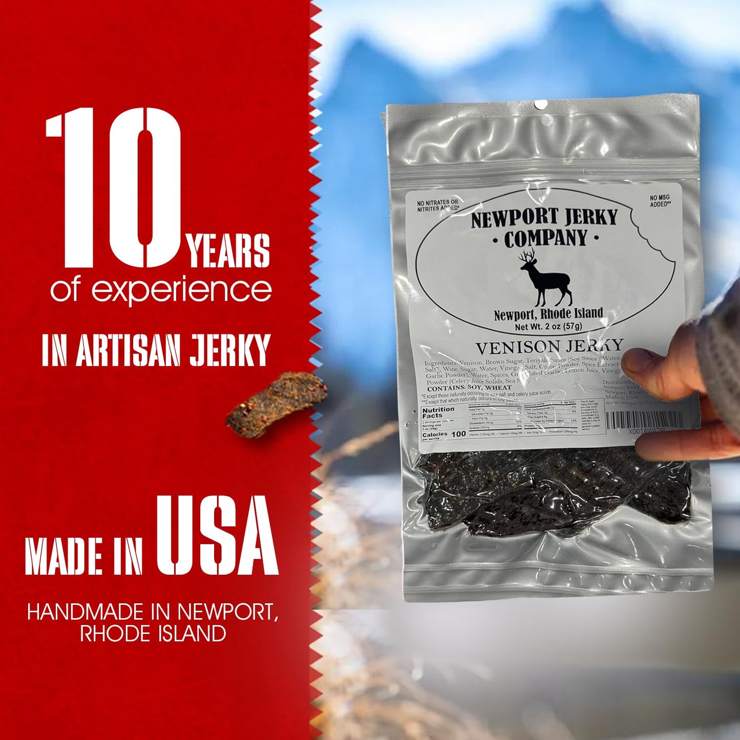 Newport Jerky Company Venison Jerky