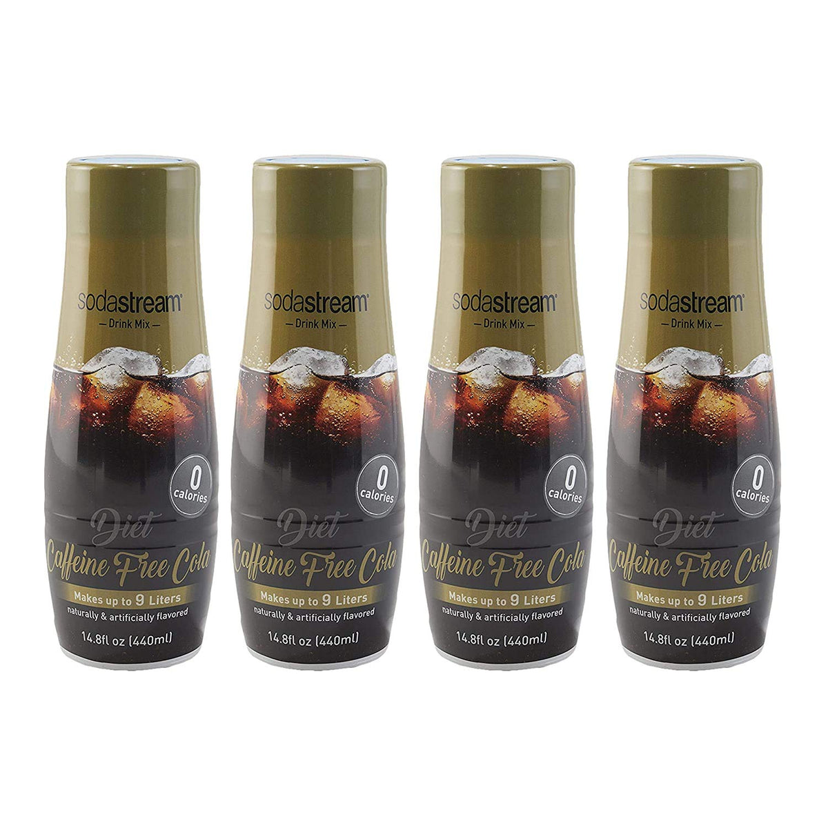 SodaStream Diet Caffeine Free Cola, 4-Pack, 14.8 Fl Oz Each, Model 1100983011