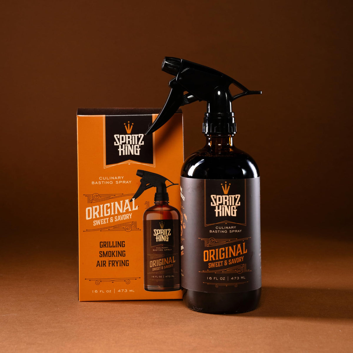 Spritz King Culinary Basting Spray for Grilling & Air Frying - Moisture-Sealing Power - 16 Fl Oz