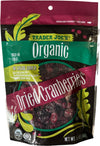Trader Joes Organic Dried Cranberries, No Sugar Added, High In Fiber (5.5 oz)