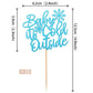 30 Pcs Baby It'S Cold Outside Snowflake Cupcake Toppers Glitter Winter Frozen Theme Cupcake Picks For Winter Wonderland Shower B