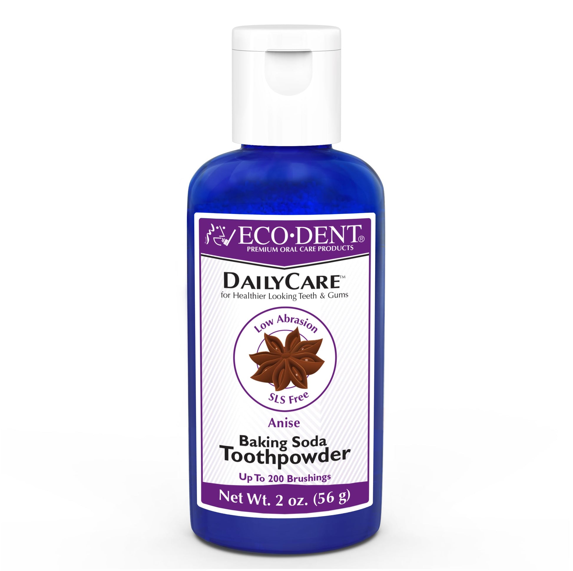 Eco-Dent Dailycare Baking Soda Toothpowder, Anise - Fluoride-Free Toothpaste Powder, Sls-Free Tooth Powder With Baking Soda, Min