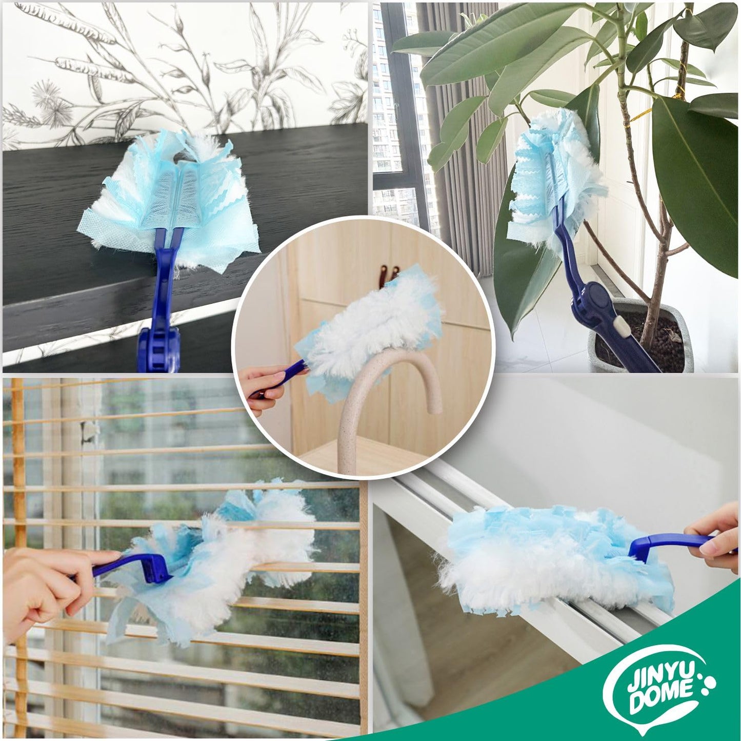 Jinyudome Disposable Dusters Refills Heavy Duty Dusters Refills, Designed To Fit Swiffer Dusters,20 Unscented Dusters