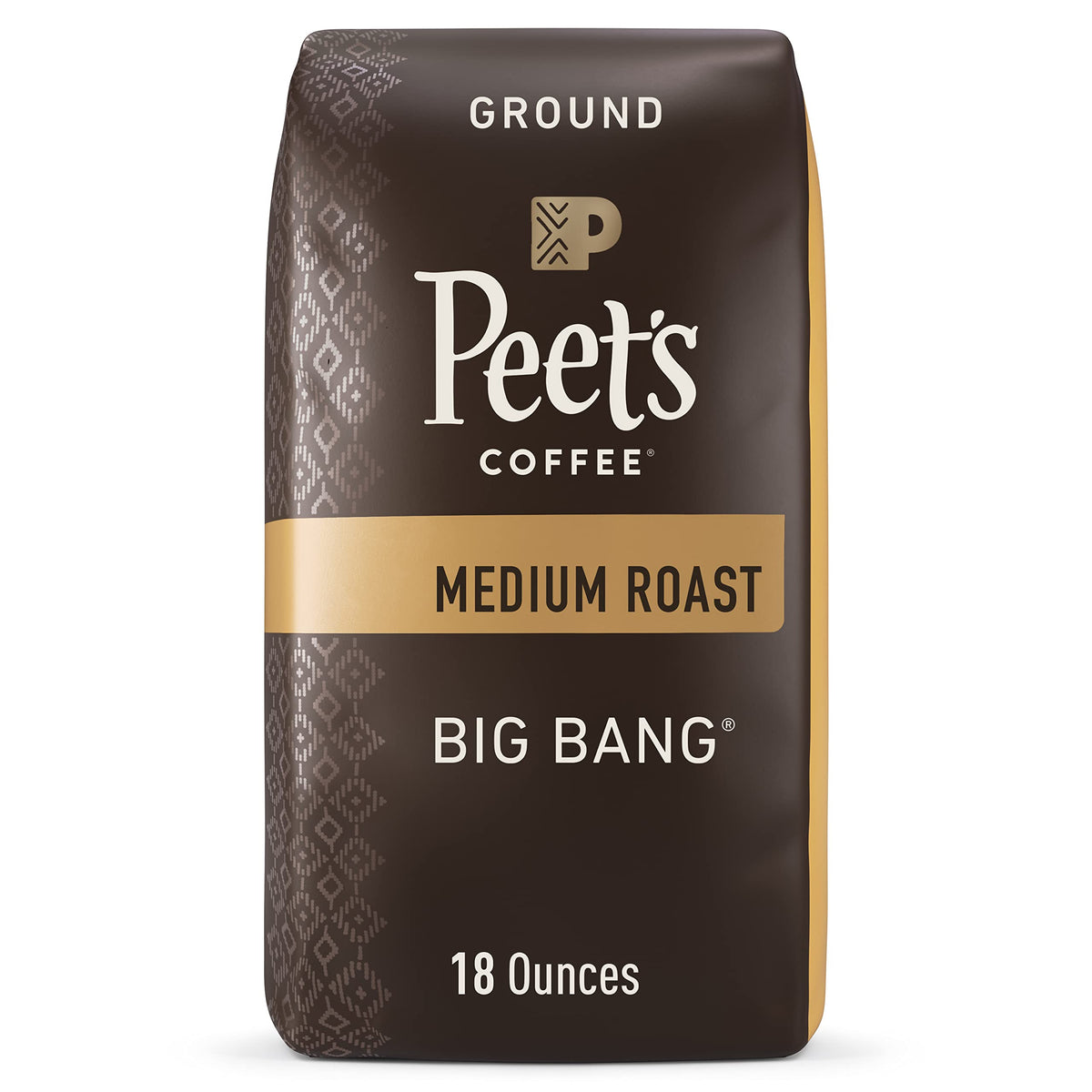 Peets Coffee Medium Roast Ground Coffee 18 Ounce Bag Big Bang