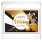 Happy Birthday Cookies Bulk 24 Pack Individually Wrapped Party Favors Food Gold For Men Women Kids Gift Basket | Gourmet Decorated Sugar Cookie | Nut-Free