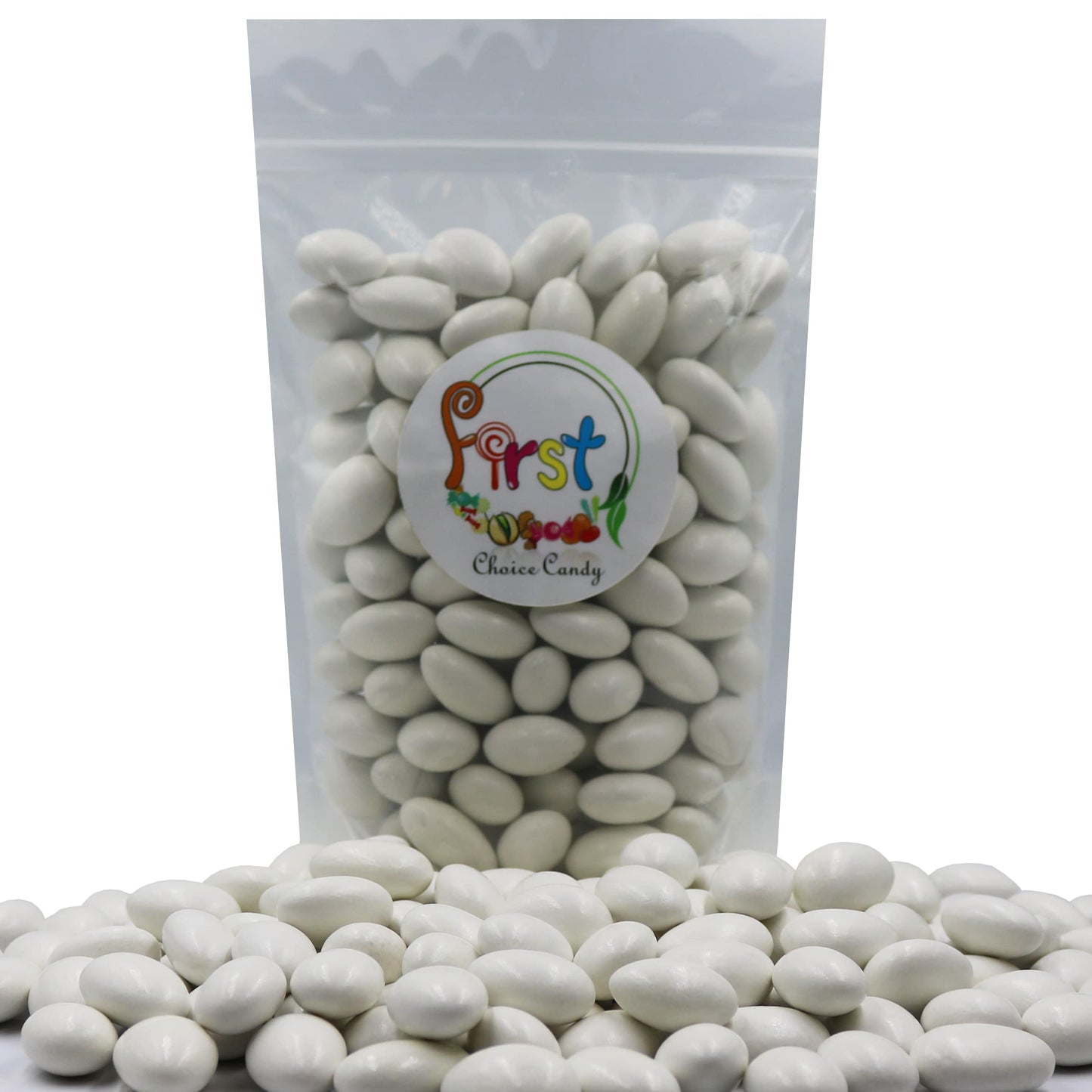 Firstchoicecandy Jordan Almonds (White, 2.5 Pound (Pack Of 1))