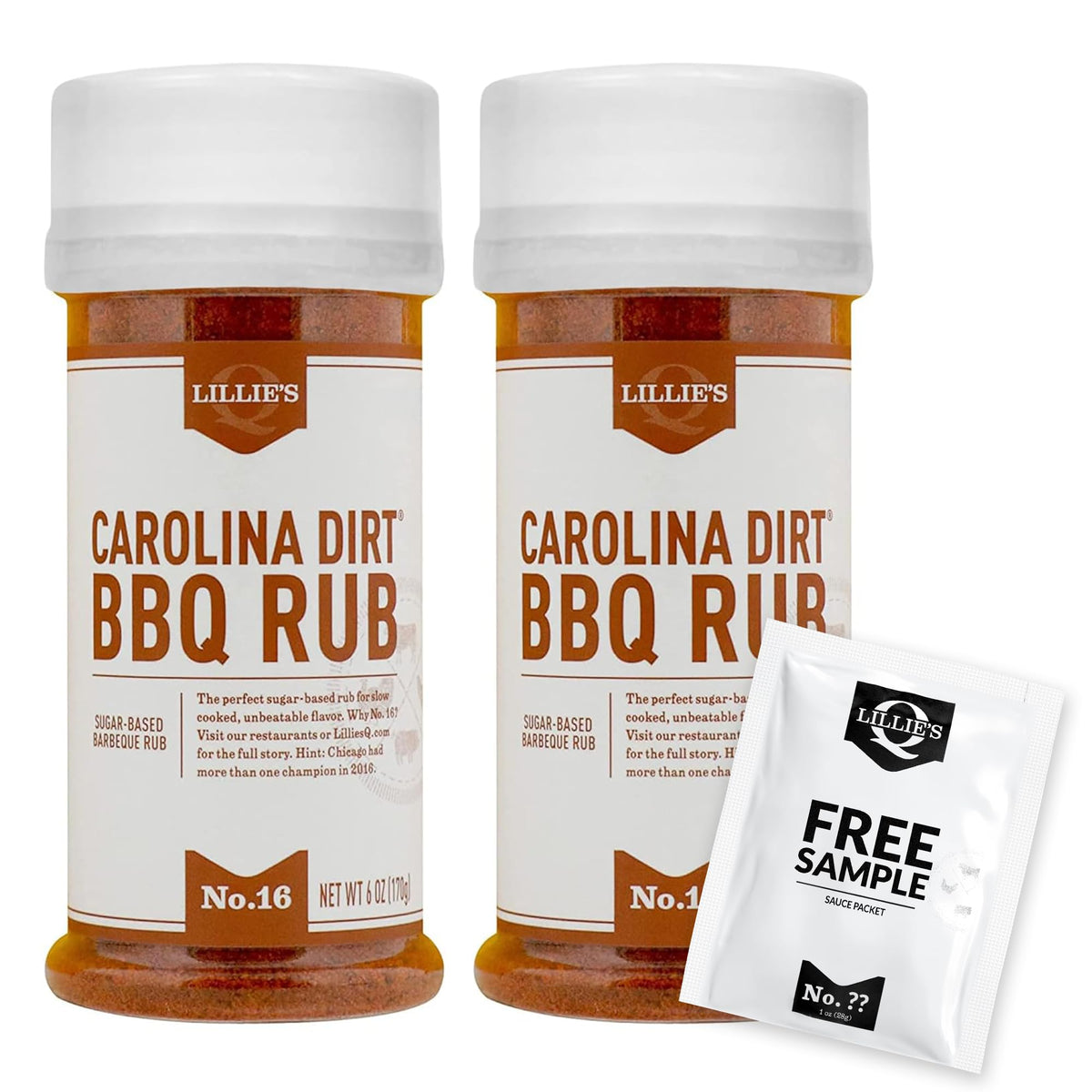Lillies Q - Carolina Dirt Bbq Rub, Sugar-Based Bbq Rub, Traditional Carolina Barbeque Rub, Sweetened Blend Of Southern Spices, P