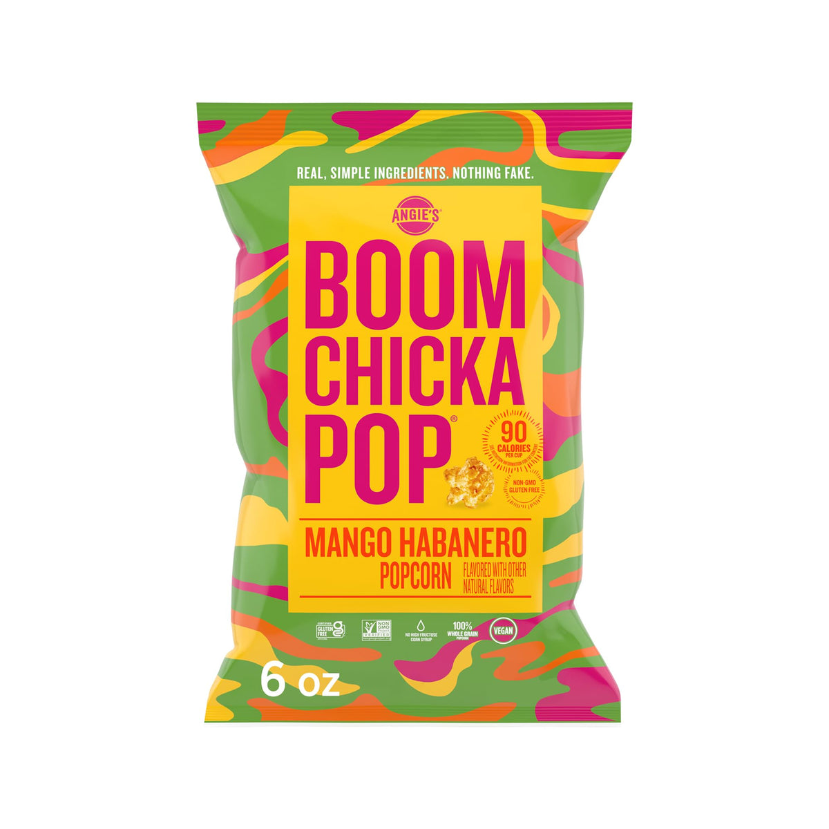 Angies BOOMCHICKAPOP Mango Habanero Popcorn, Gluten Free, 6 oz.