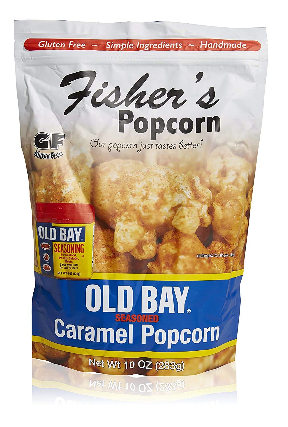 Fishers Popcorn Old Bay Seasoned Caramel Popcorn