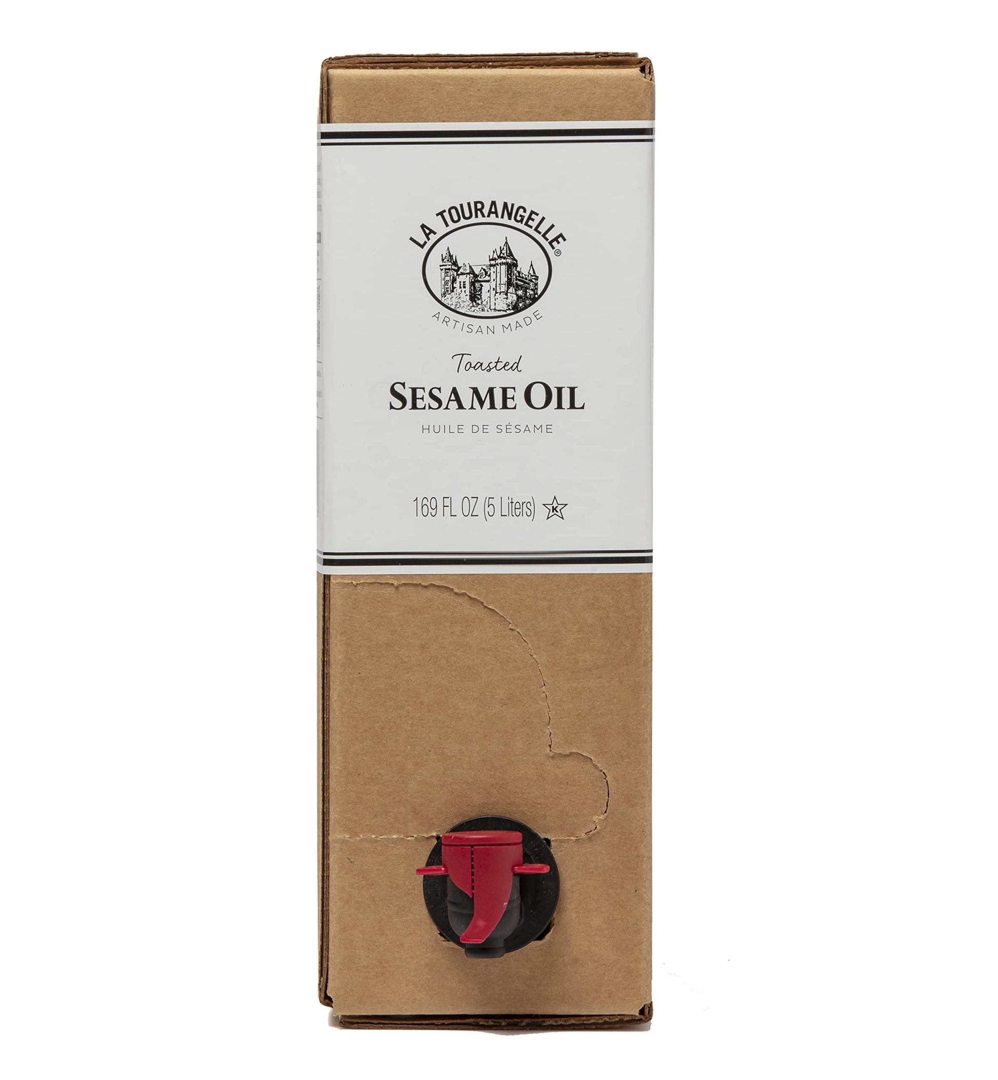 La Tourangelle, Toasted Sesame Oil, Great for Cooking, Add to Noodles, Stir-Fry, Vegetables, Vinaigrettes, and Marinades, 169 fl