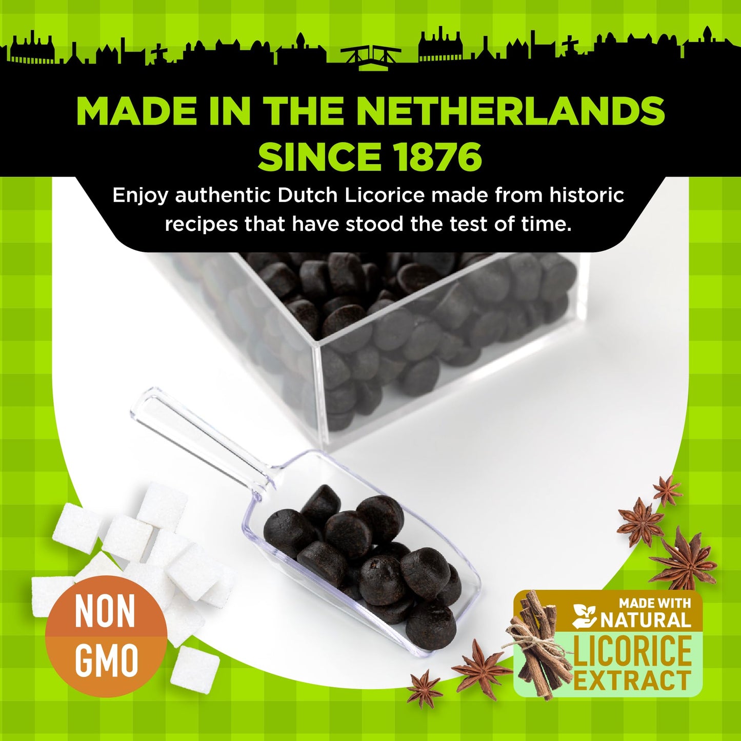 Gustaf'S Dutch Licorice Drops - 5.2Oz Bag - Sweet Black Licorice Drops - Dutch Candy From Netherlands - Sweet Black Liquorice Tr