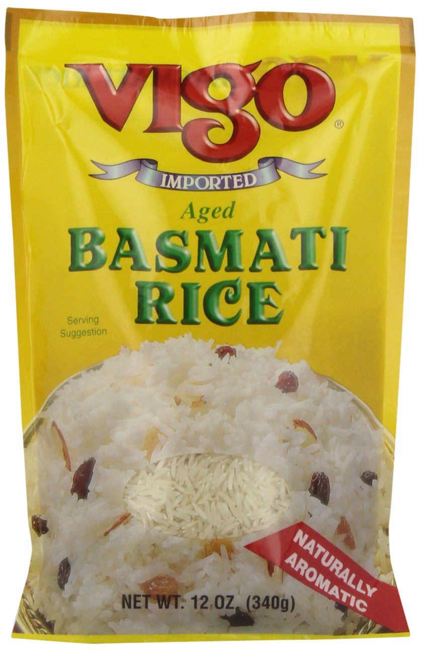 Vigo Basmati Rice, 12-Ounce Pouches (Pack Of 12)