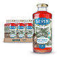 SevenTeas Organic Berry Hibiscus Rooibos Iced Tea, 16 Fl Oz, Pack of 12 Bottles