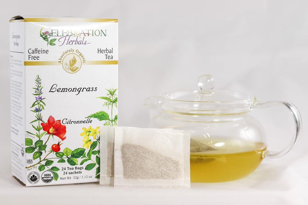 Celebration Herbals Organic Lemongrass Tea, 24 Count, 32g