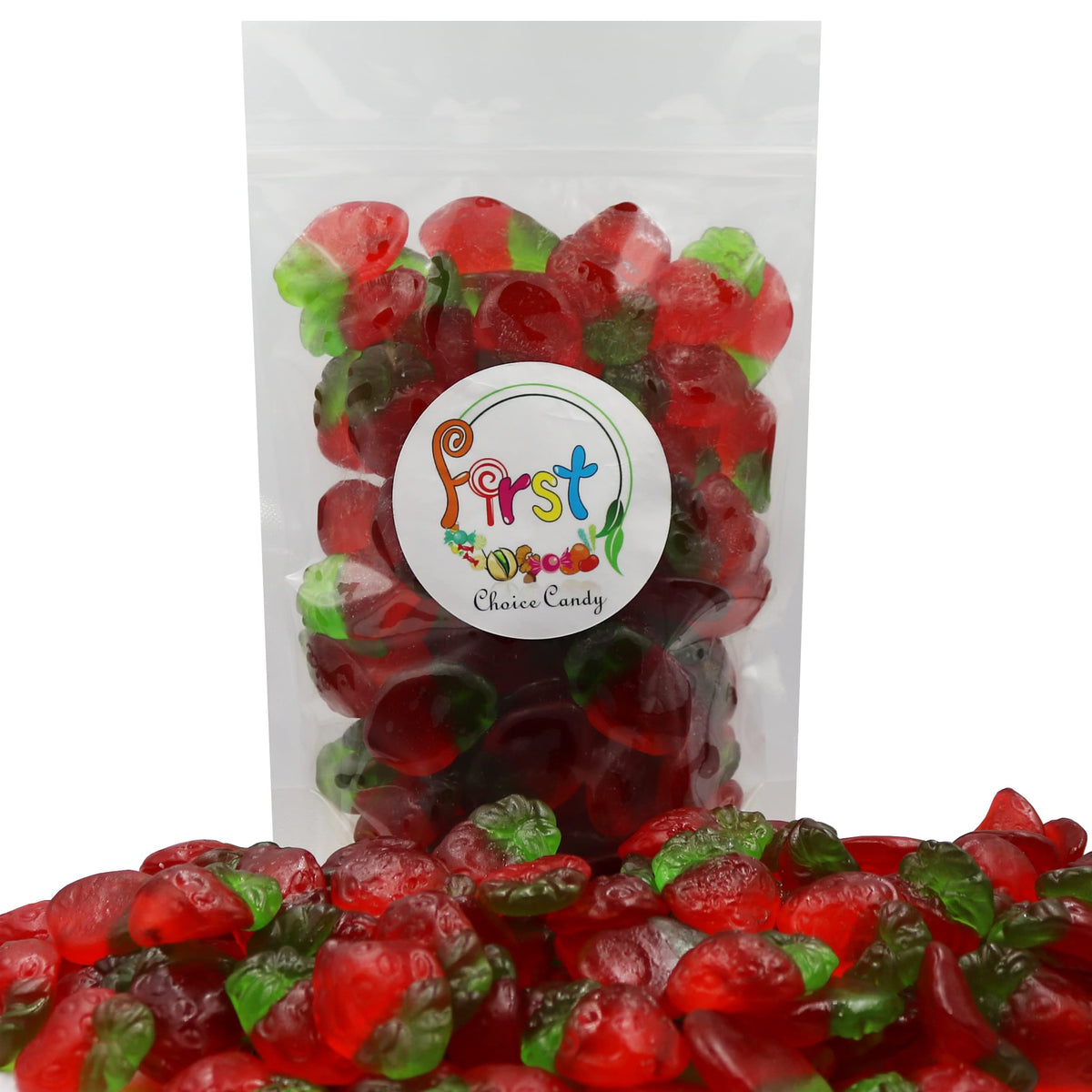 Firstchoicecandy Gummy Fruit Candy (Strawberry, 5 Pound (Pack Of 1))