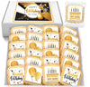 Happy Birthday Cookies Bulk 24 Pack Individually Wrapped Party Favors Food Gold For Men Women Kids Gift Basket | Gourmet Decorated Sugar Cookie | Nut-Free