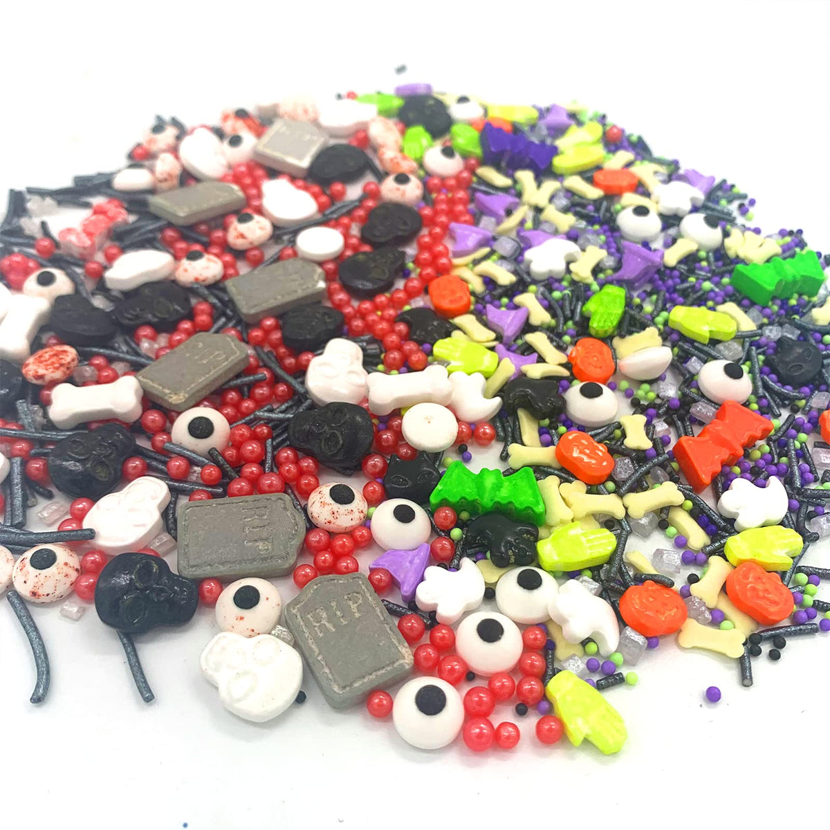 7 Ounce Eyes Pumpkin Vampire Sprinkles Halloween Sprinkle Skull Halloween Cupcakes Cake Topper Decoration