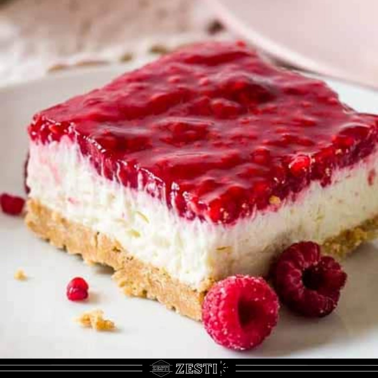 ZESTI Red Raspberry Pie & Pastry Filling, 2 LB Tube, 12-Pack, Ready-to-Use, Perfect for Pies and Bakery Use