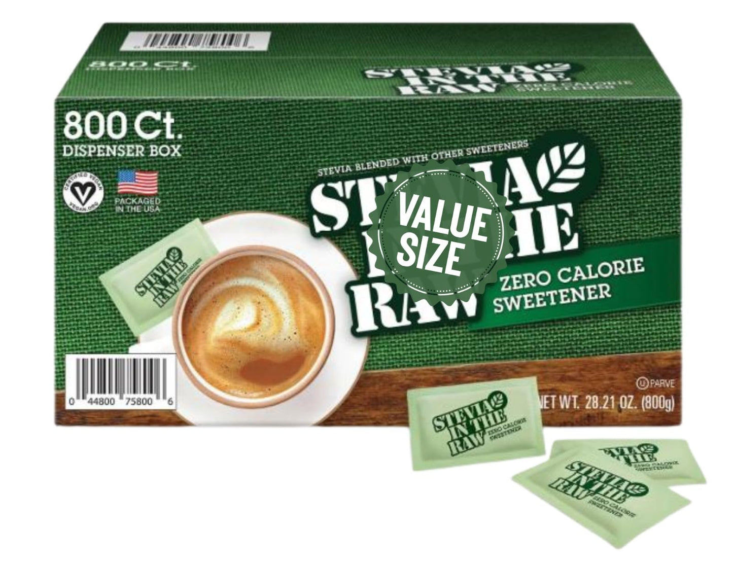 Sweetener Plant-Based, Zero Calorie Packets, 800 ct.