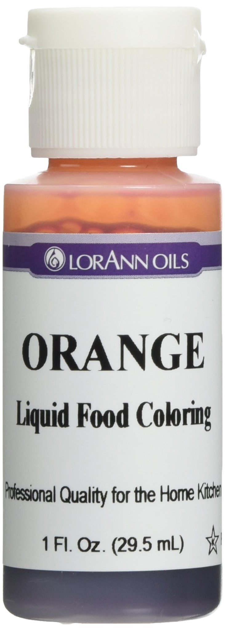 Lorann Orange Liquid Food Color, 1 Ounce Squeeze Bottle