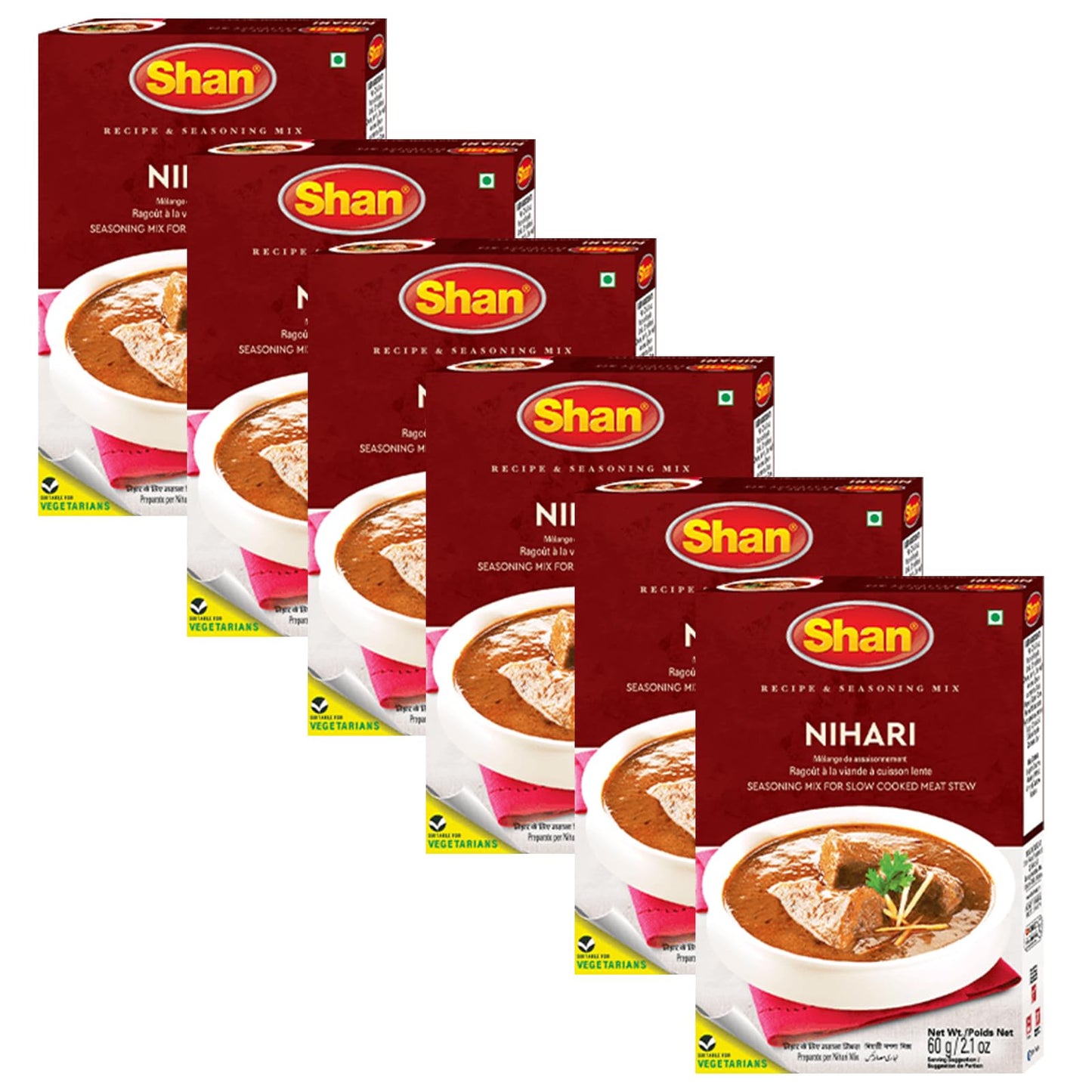 Shan Mix, Curry Nihari, 2.1-Ounce (Pack of 6)