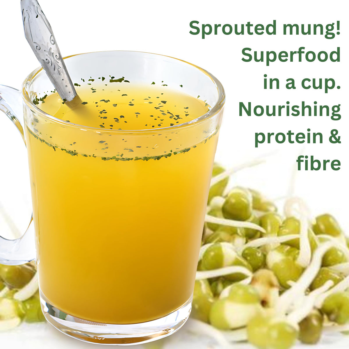 Moong Pani Vegetable Broth Soup Powder (Ginger, Lemon & Turmeric) Gluten-Free, Detox, All Natural, Lower Sodium, Vegan, Keto, Hi