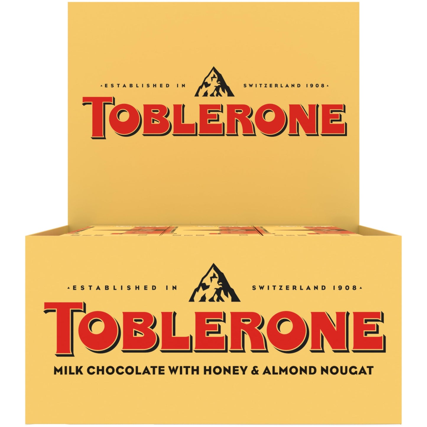 Toblerone Milk Chocolate Bar With Honey And Almond Nougat, 12 - 3.52 Oz Bars