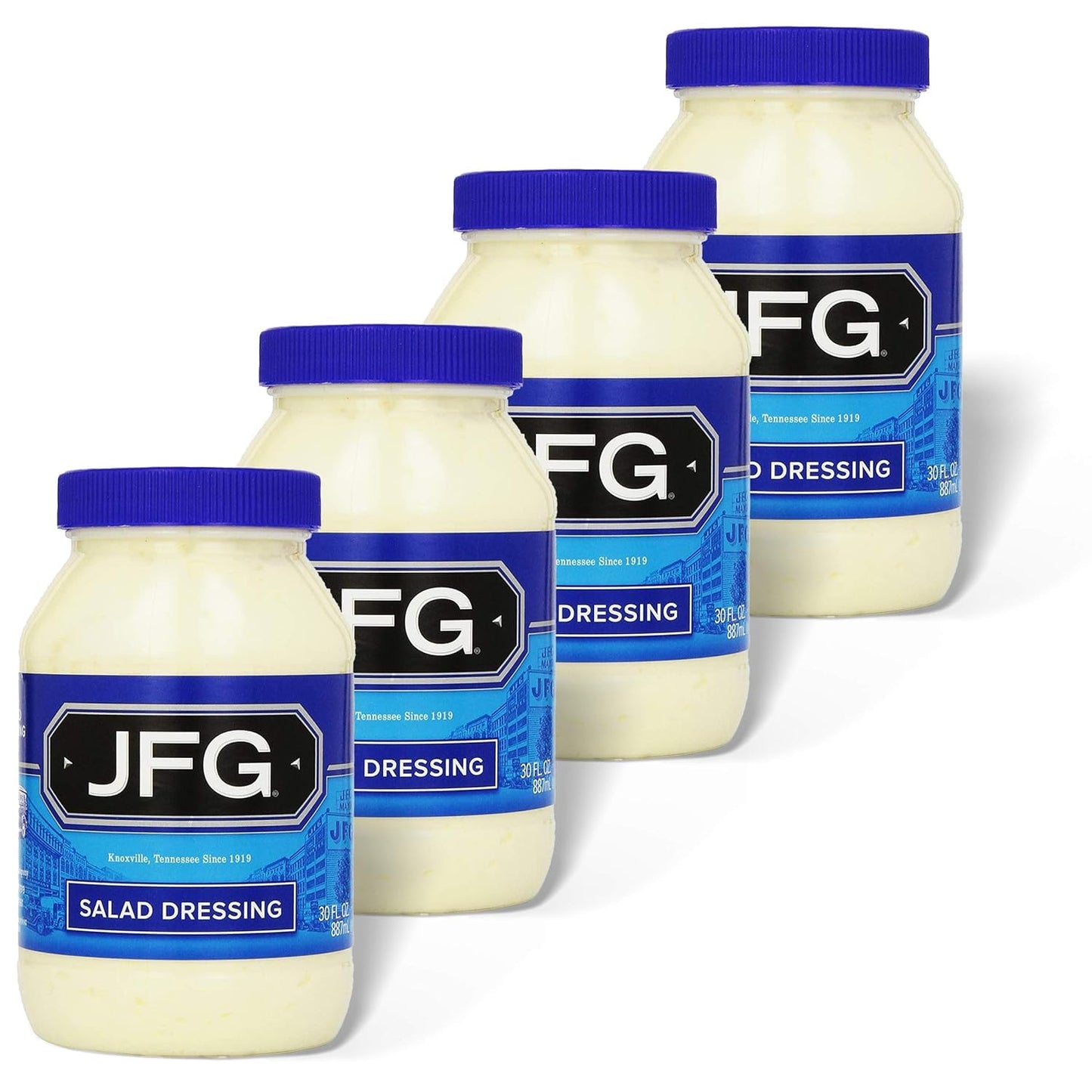 JFG Salad Dressing  Southern Classic Recipe with Paprika and Spices  30oz Jar (Pack of 4)