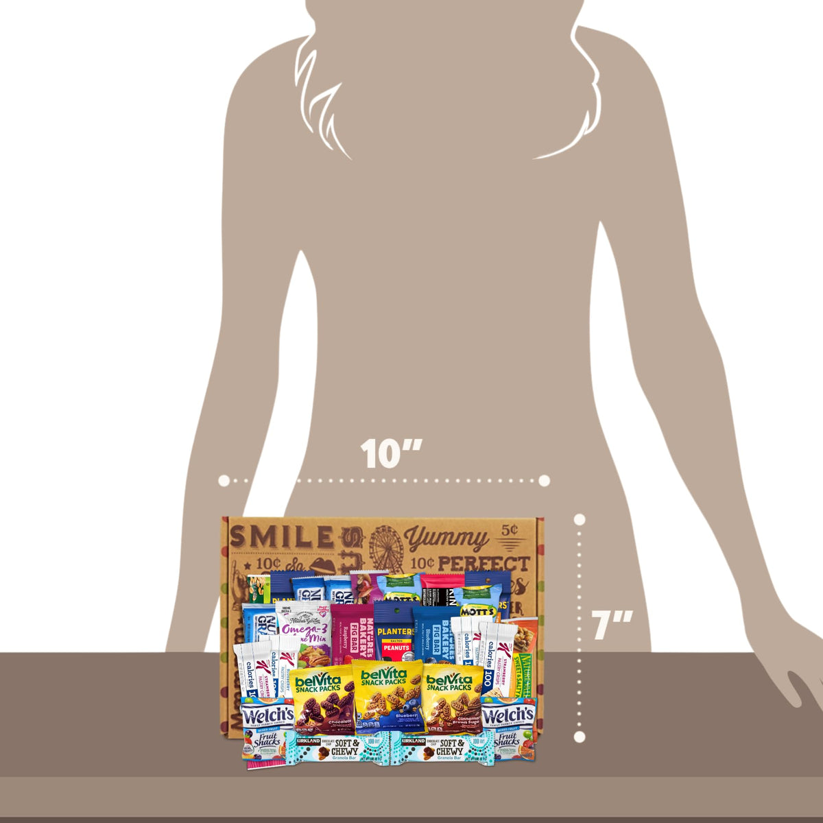 Healthy Snack Variety Box For Mature-Themeds - Deluxe Assortment With Granola Bars, Nut Mixes, And Fruit Snacks For Families, Office, Gifts, And Travel (28 Count)