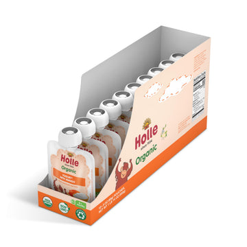 Holle Baby Yogurt Pouches - Organic Yogurt Pouch Blended with Mango Fruit Pur  e - Drinkable Pouches for Kids & Babies 8 Months