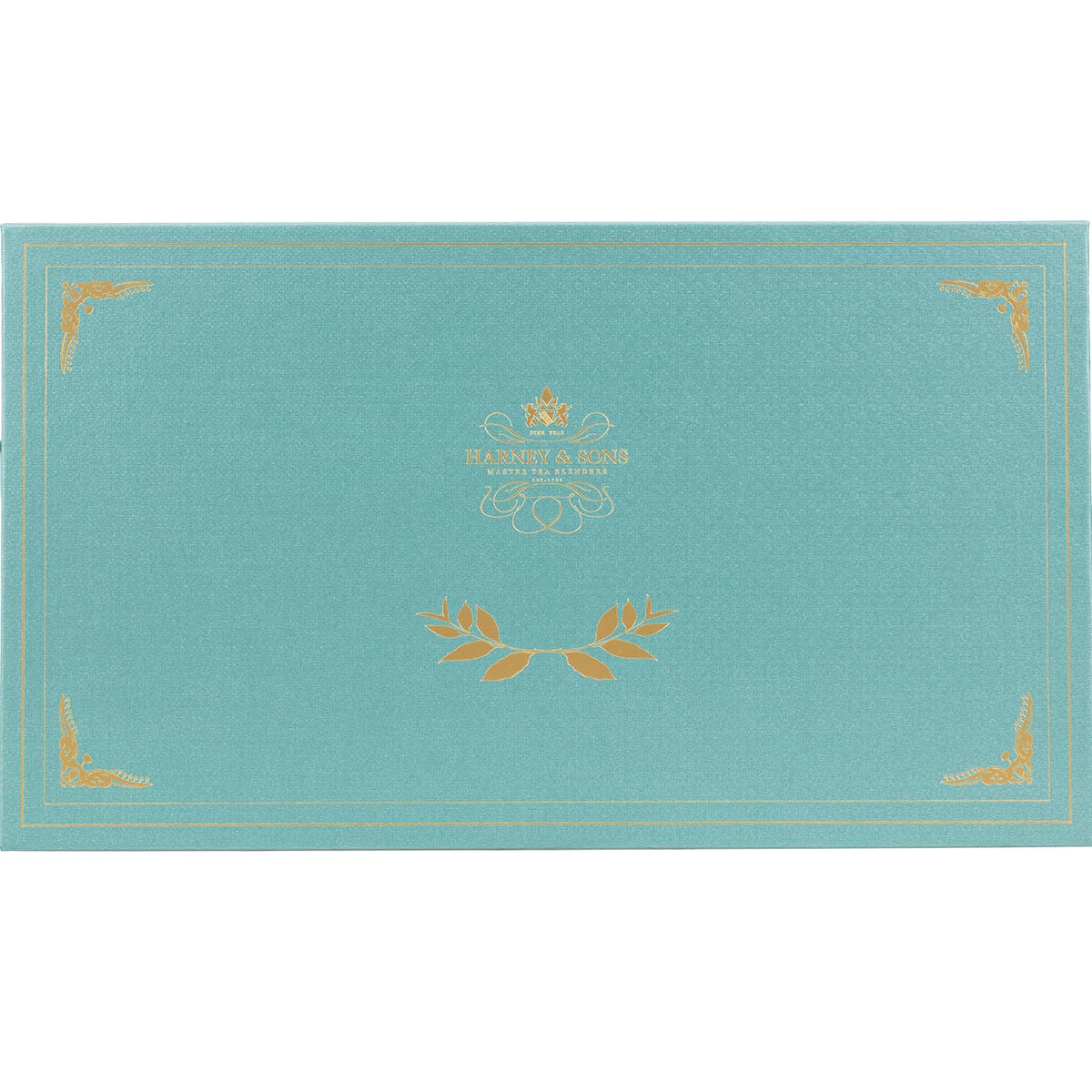 Harney & Sons Teal Tea Chest Gift, Featuring 8 Wrapped Sachet Flavors