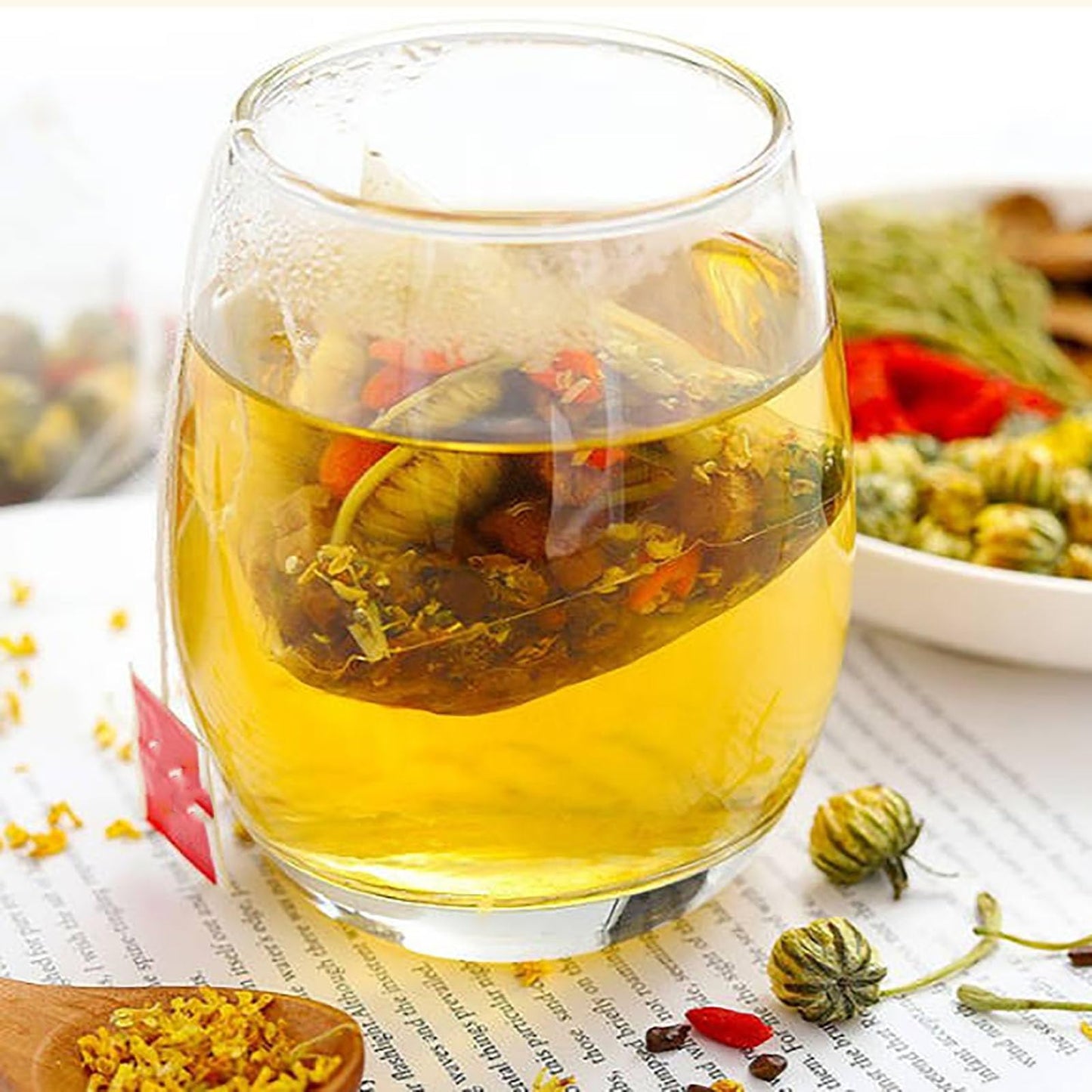 Liver Detox Herbal Tea  Liver Detox Tea Organic  Dandelion Chrysanthemum Cassia Seed Goji Berry Tea  Milk Thistle  Chinese Kidney & Liver Health Tea Bags - 7 Ingredients Natural Blend Formula (1)