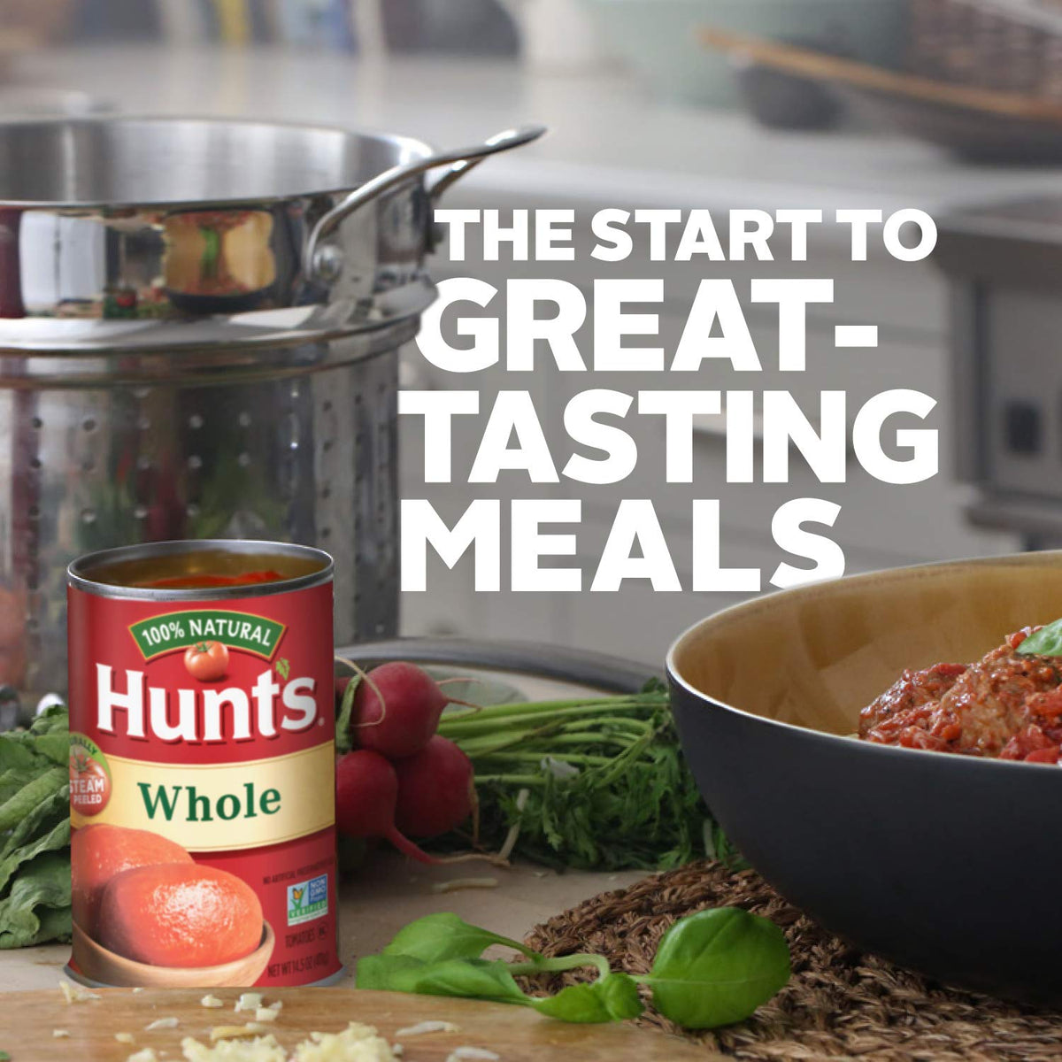 Hunts Whole Peeled Plum Tomatoes, Keto Friendly, 14.5 oz