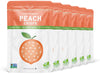 Nature s Turn Freeze-Dried Fruit Snacks, Peach Crisps, Pack of 6 (1.2 oz Each)