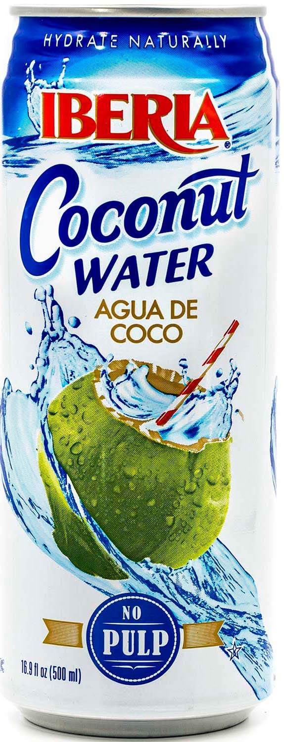 Iberia Coconut Water, No Pulp, 16.91 Fl Oz (Pack Of 24)