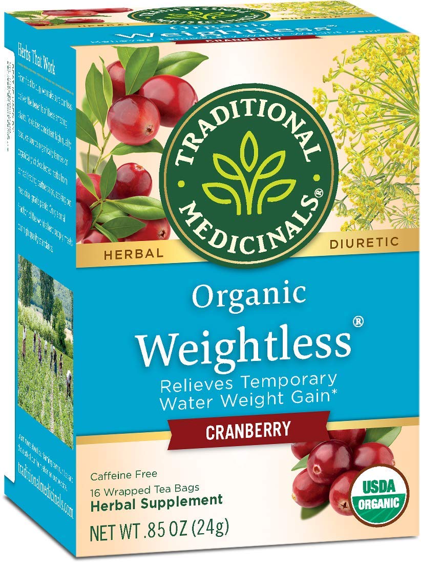 Traditional Medicinals Organic Herbal Tea - Weightless Cranberry, 16 Tea Bags, Pack of 1