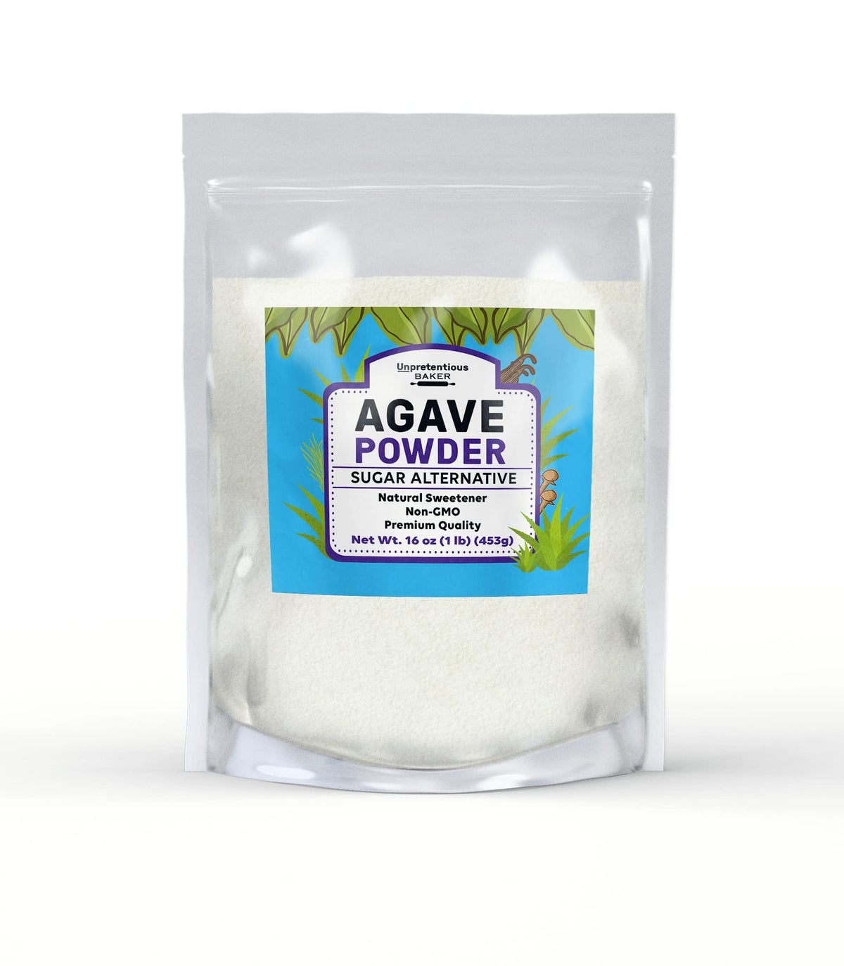 Unpretentious Agave Powder, 1 lb, Natural Sweetener, Non-GMO