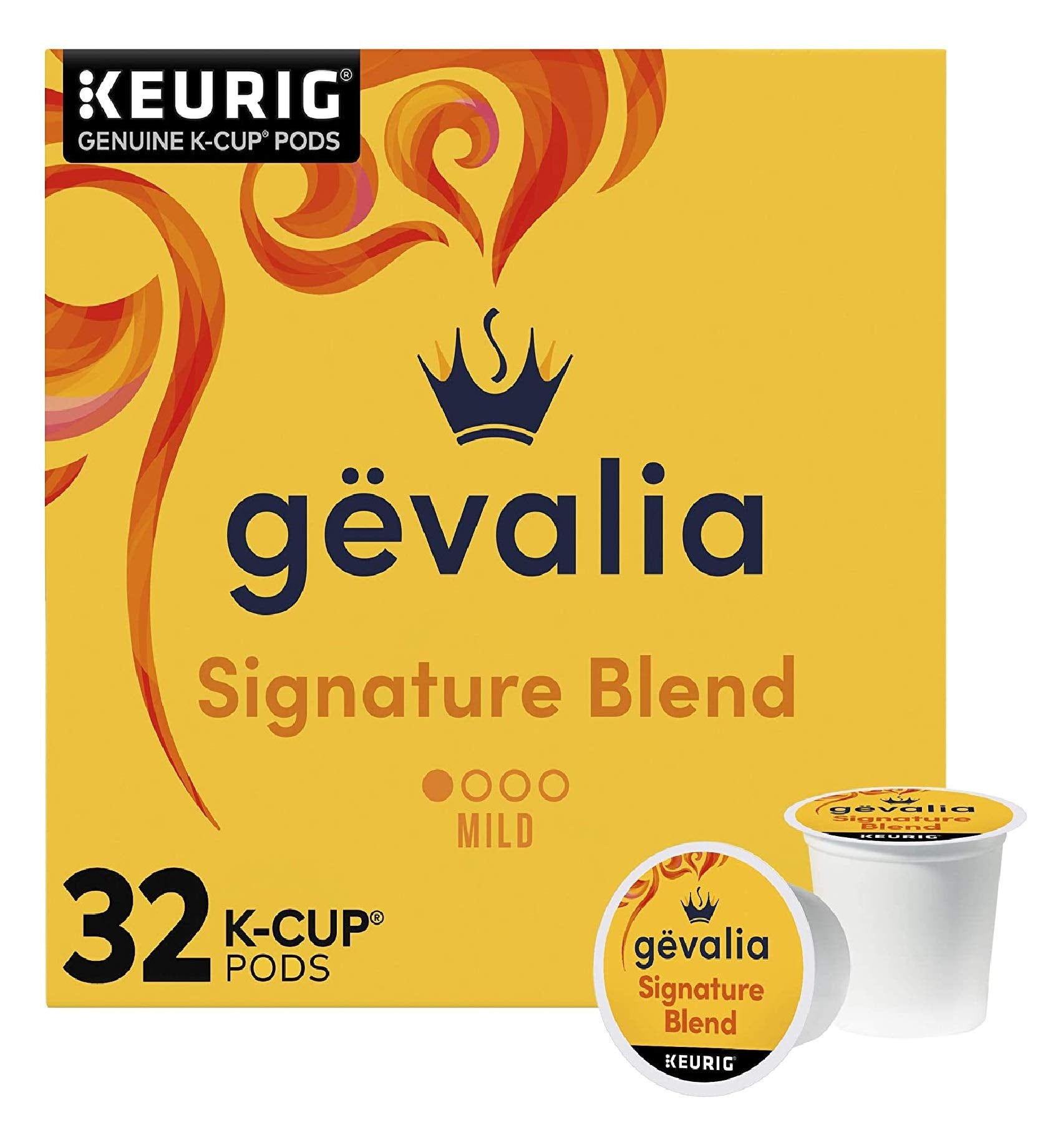 Gevalia Signature Blend Mild Light Roast K-Cup Coffee Pods (32 ct Box)