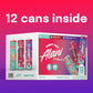 Alani Nu Energy Drink Variety Pack - Cherry Slush, Juicy Peach, Hawaiian Shaved Ice, Sugar Free, 200mg Caffeine, 12 Fl Oz, 12 Pack