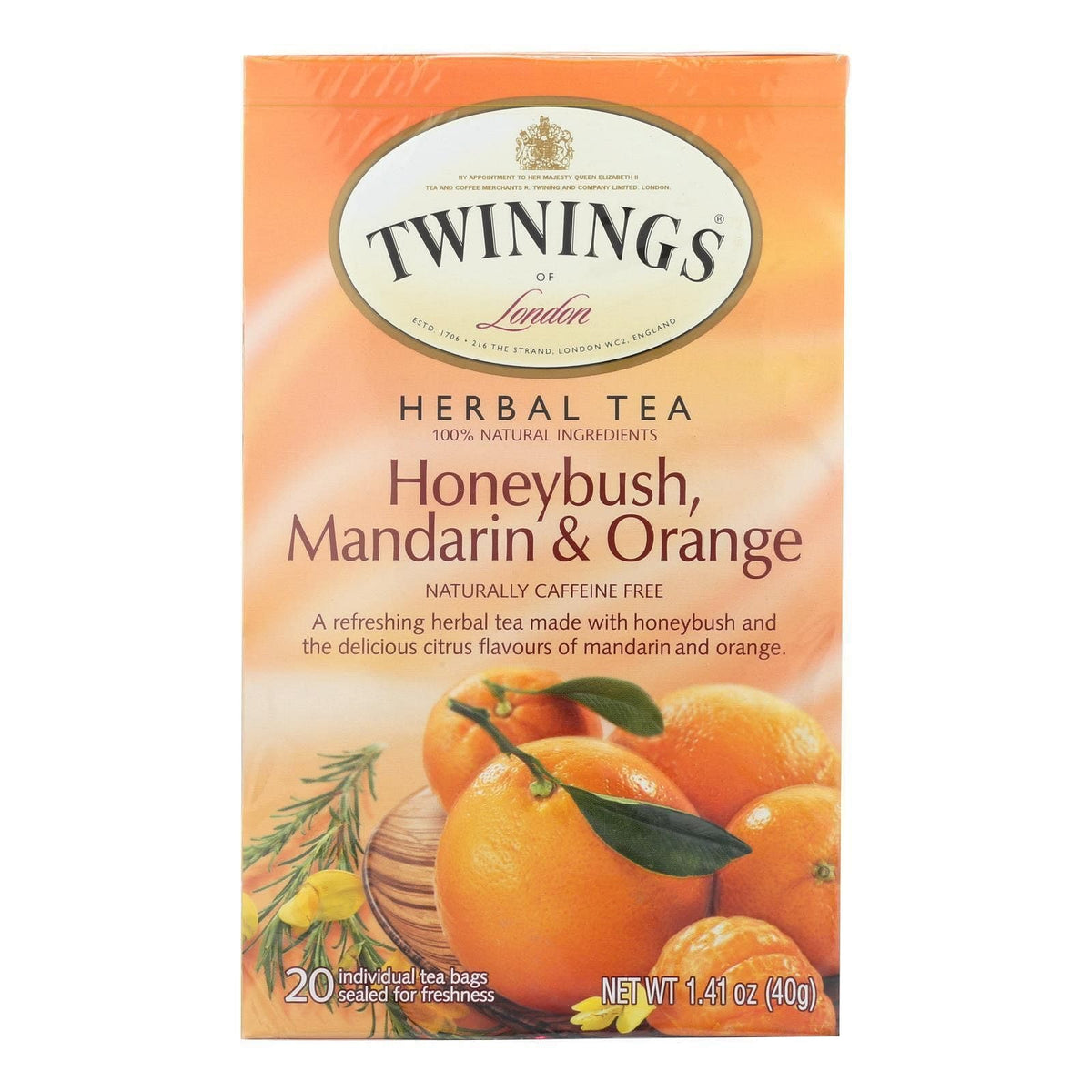 Twinings Herbal Unwind African Honeybush, Mandarin and Orange Tea, 120 Count