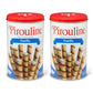 Pirouline Rolled Wafers – Vanilla – Rolled Wafer Sticks, Crème Filled Wafers, Rolled Cookies For Coffee, Tea, Ice Cream, Snacks, Parties, Gifts, And More – 14.1Oz Tin 2Pk