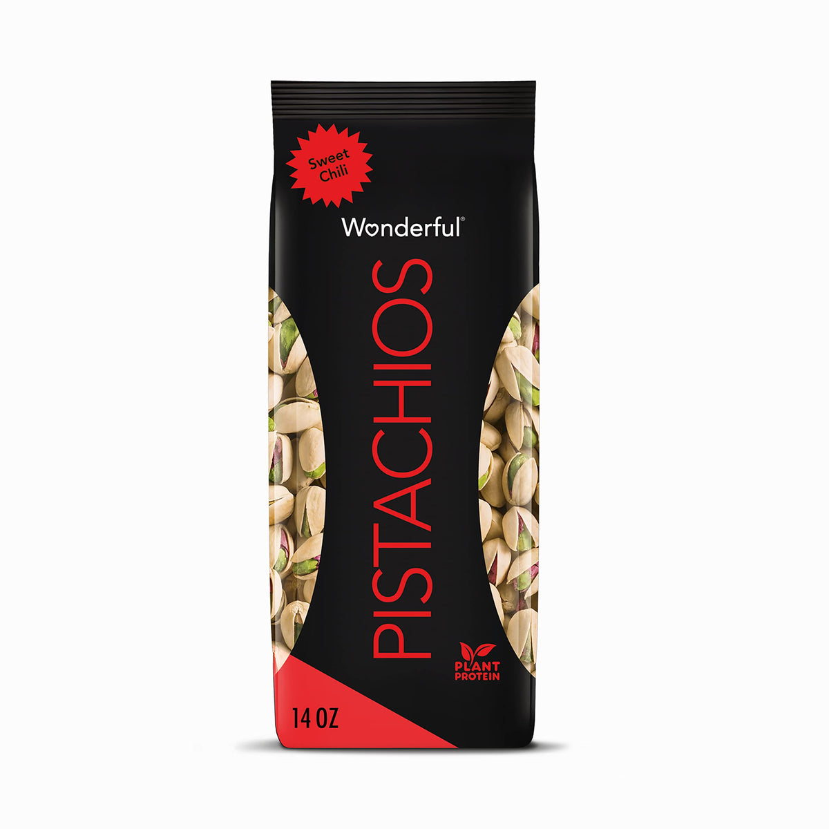Wonderful Pistachios Sweet Chili Nuts, 14 Ounce Bag, Gluten Free Protein Snack, Model 0C1842A28M
