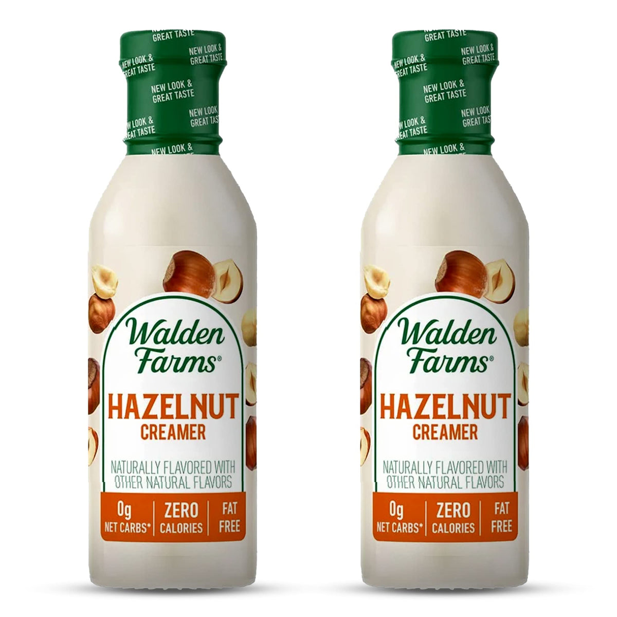 Walden Farms Hazelnut Coffee Creamer 12 Oz Bottle (Pack Of 2) Rich & Smooth | Fresh And Flavorful | Vegan, Paleo And Keto Friend